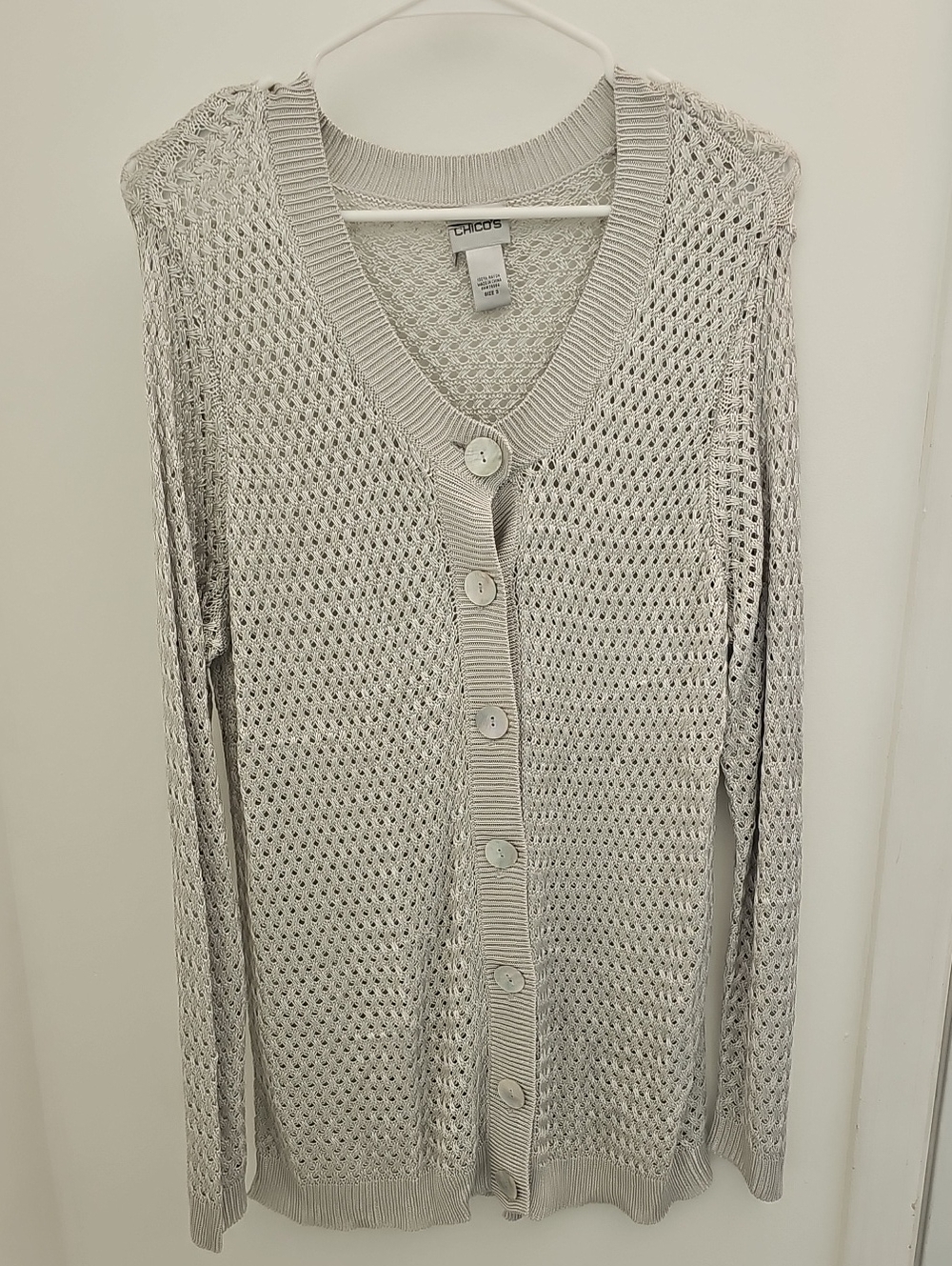 Chico's Womens Button Up Cardigan Size 3
